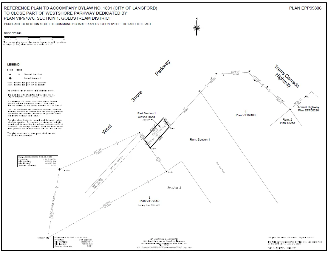 Road Closure Plan (reduced reference plan)
