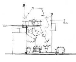 Articulated podium diagram