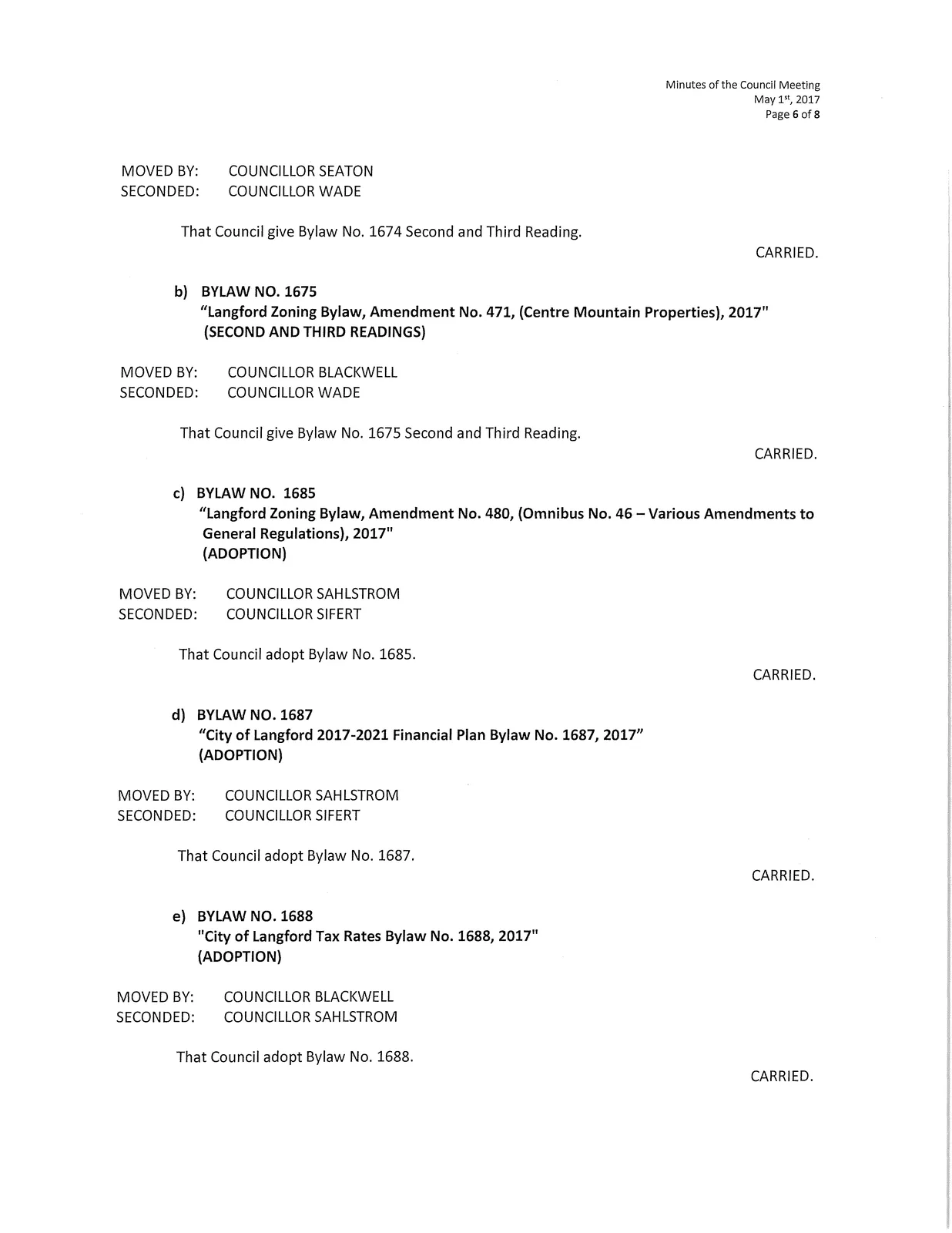 Page 6 scan of meeting minutes