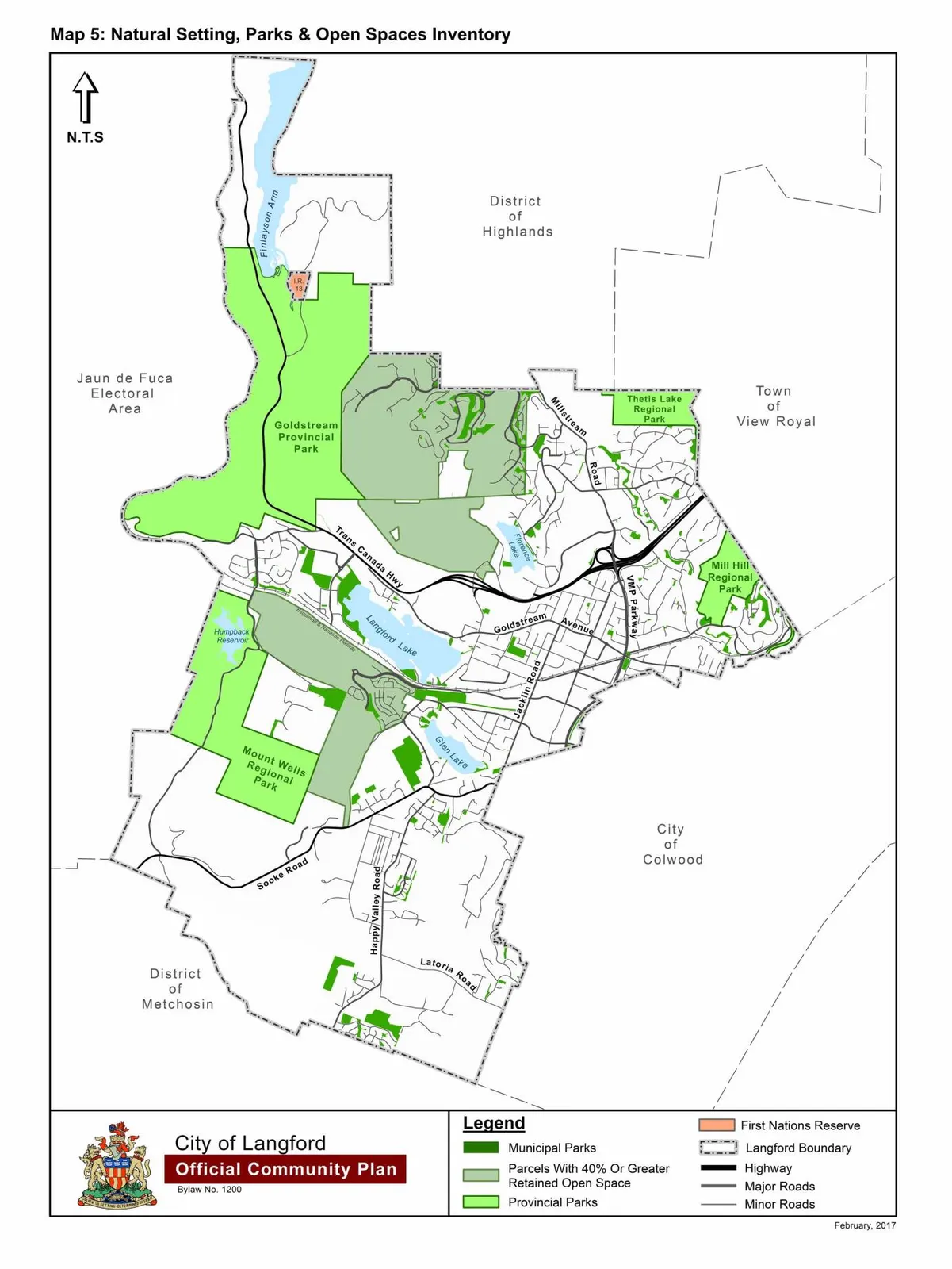 Schedule E - Map 5: Natural Setting, Parks & Open Spaces Inventory