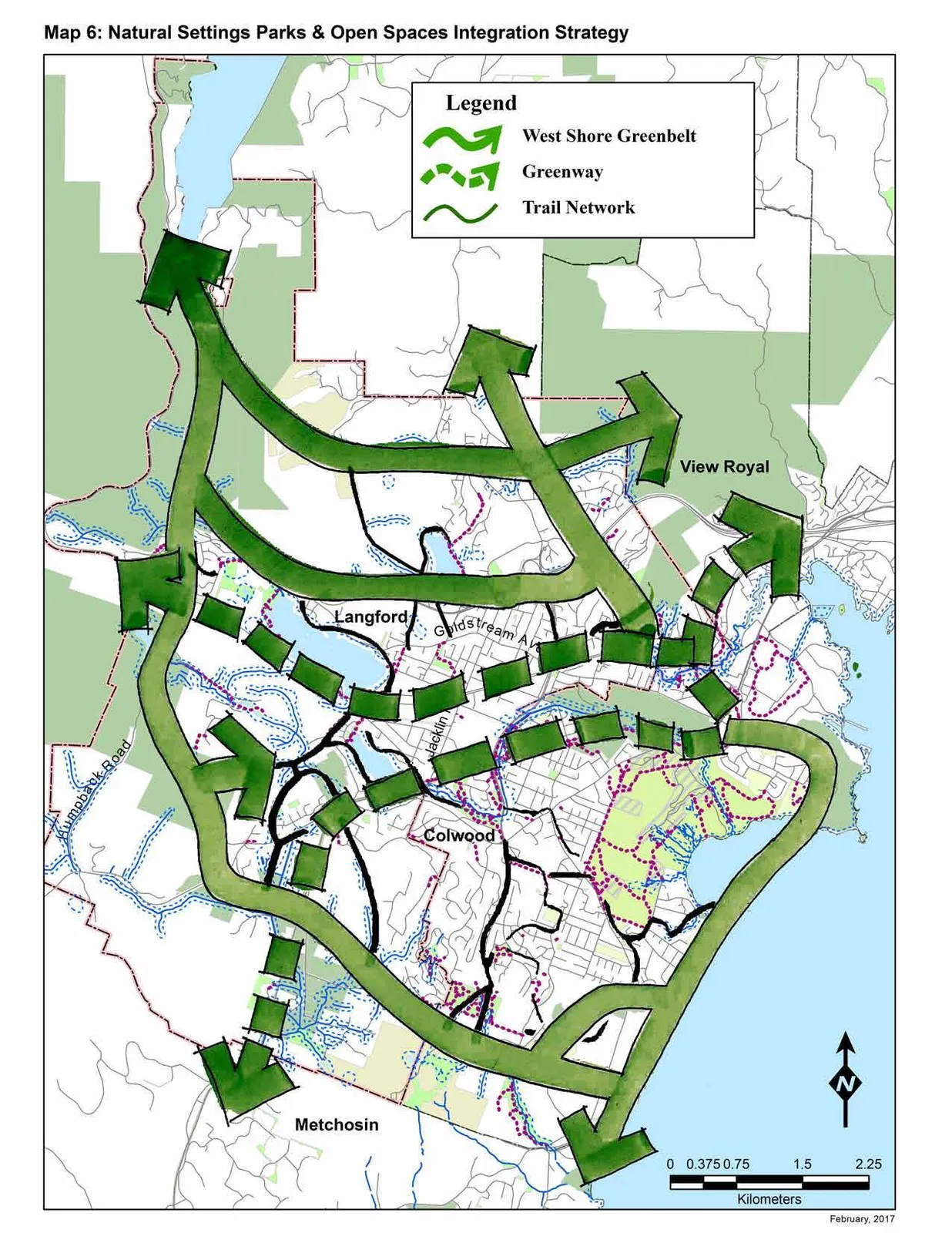 Schedule F - Map 6: Natural Setting, Parks & Open Spaces Integration Strategy