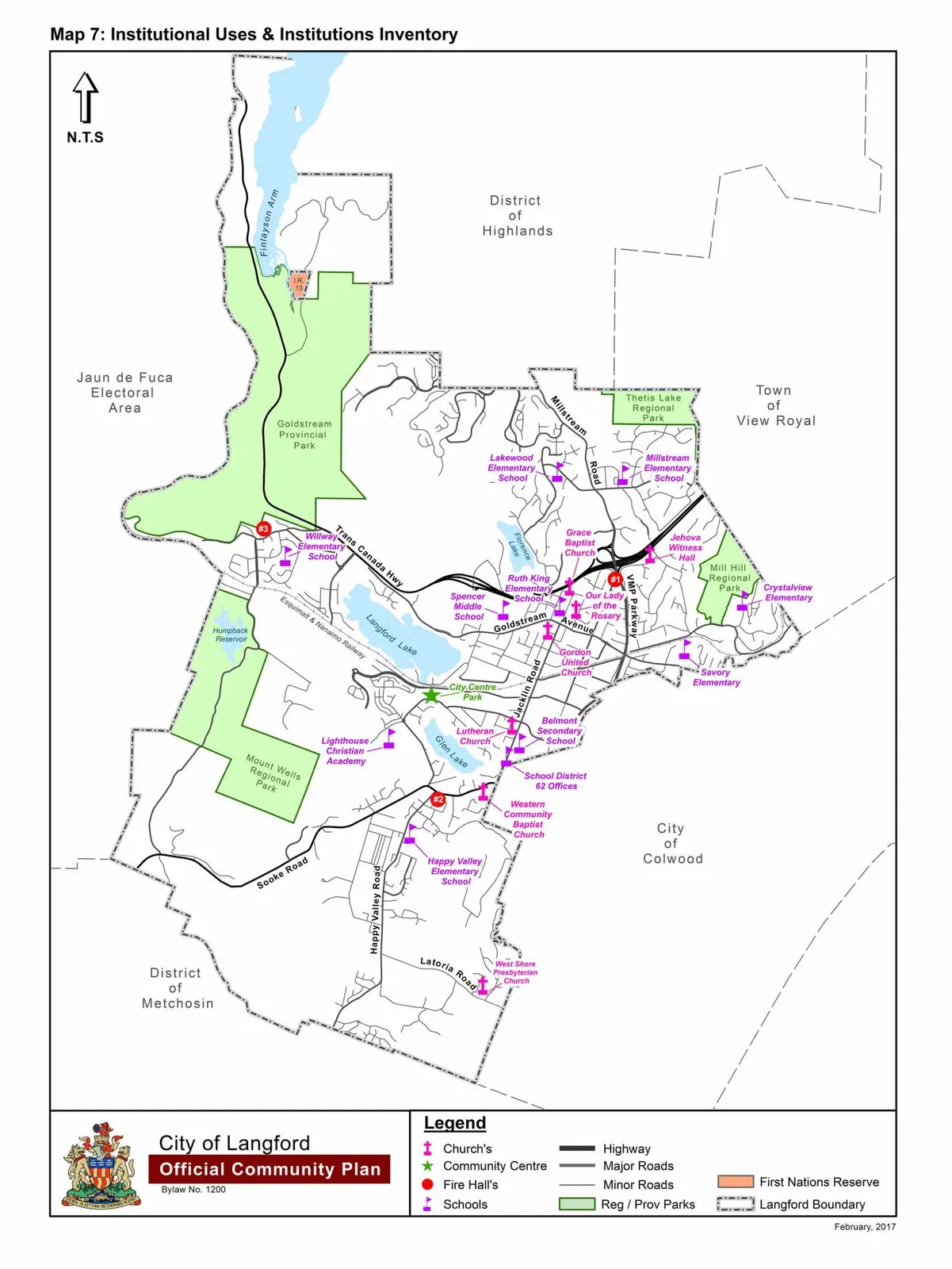 Schedule G - Map 7: Institutional Uses & Institutions Inventory