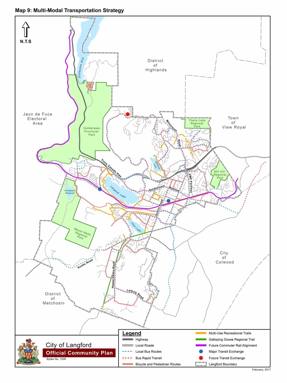 Schedule I - Map 9: Multi-Modal Transportation Strategy