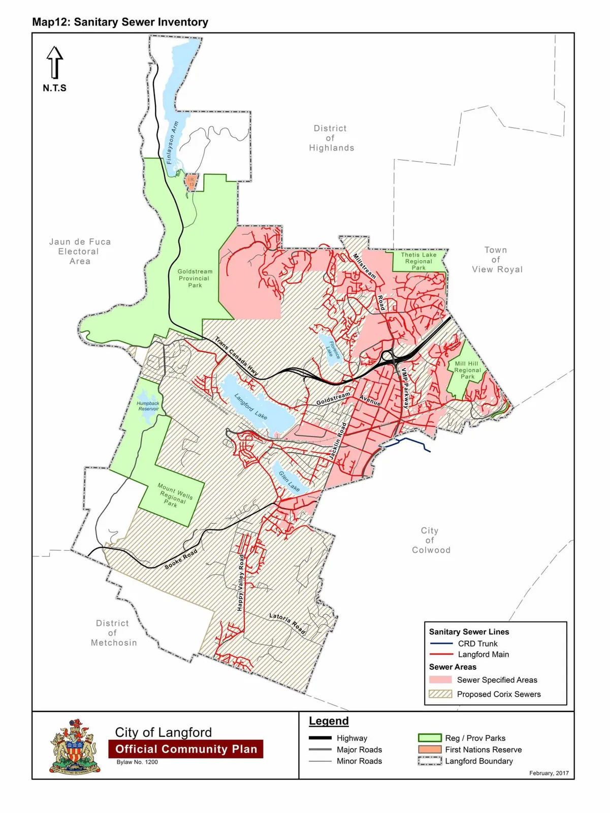 Schedule L - Map 12: Sanitary Sewer Inventory