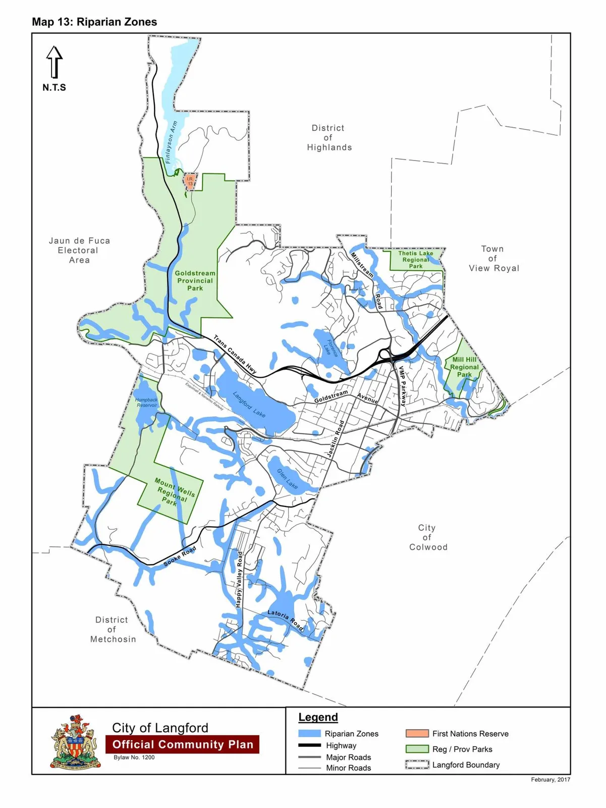 Schedule M - Map 13: Riparian Zones