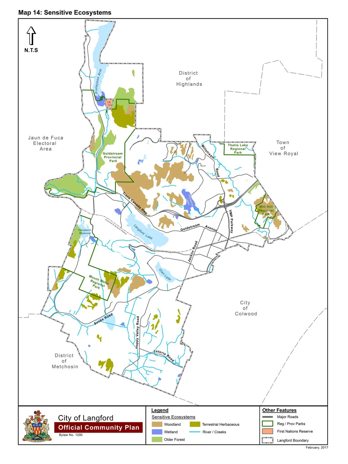 Schedule N - Map 14: Sensitive Ecosystems