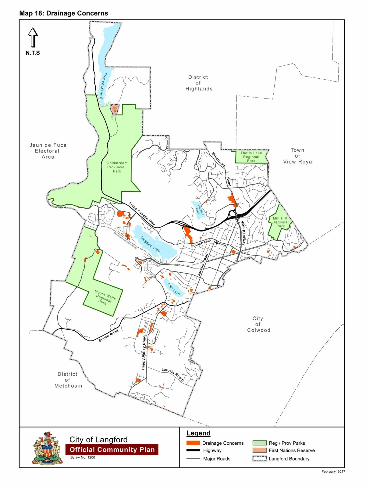 Schedule R - Map 18: Drainage Concerns