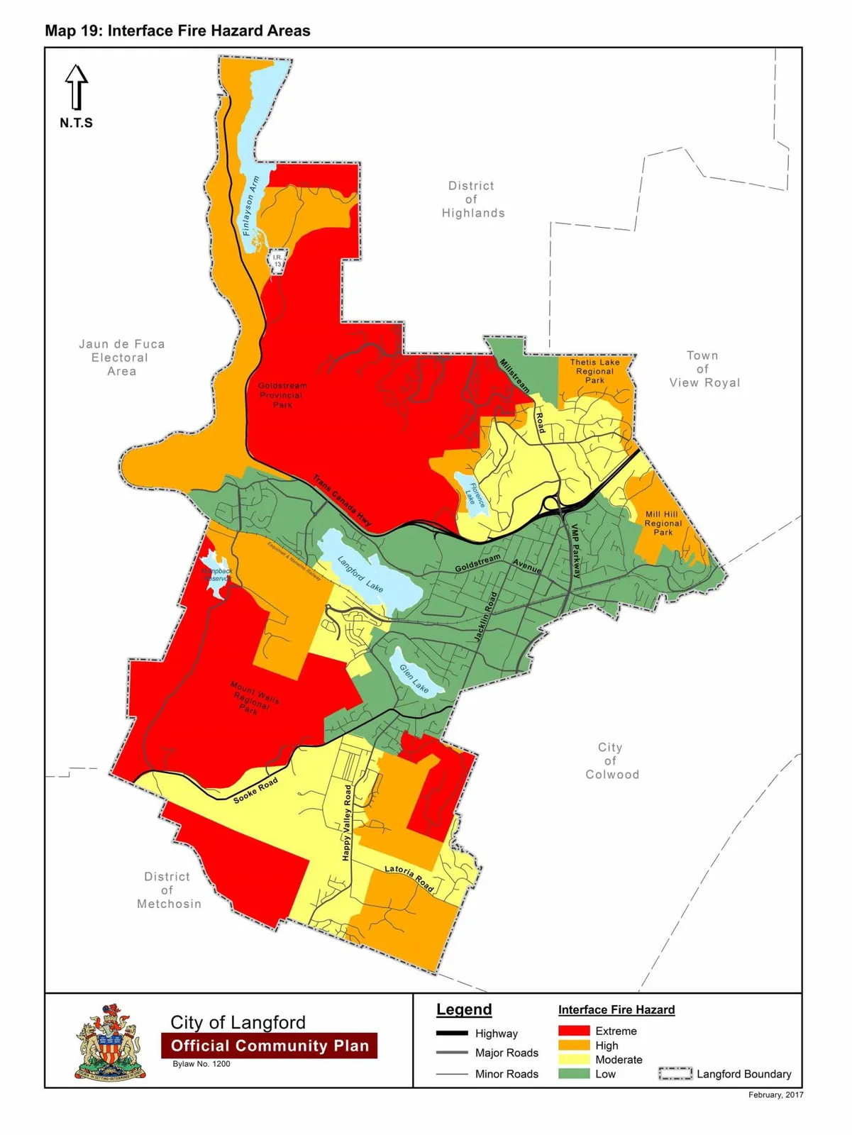 Schedule S - Map 19: Interface Fire Hazard Areas