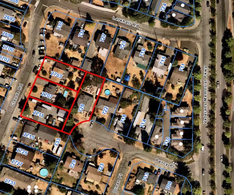Reduced copy of reference plan EP128102 showing the Road Closure Area