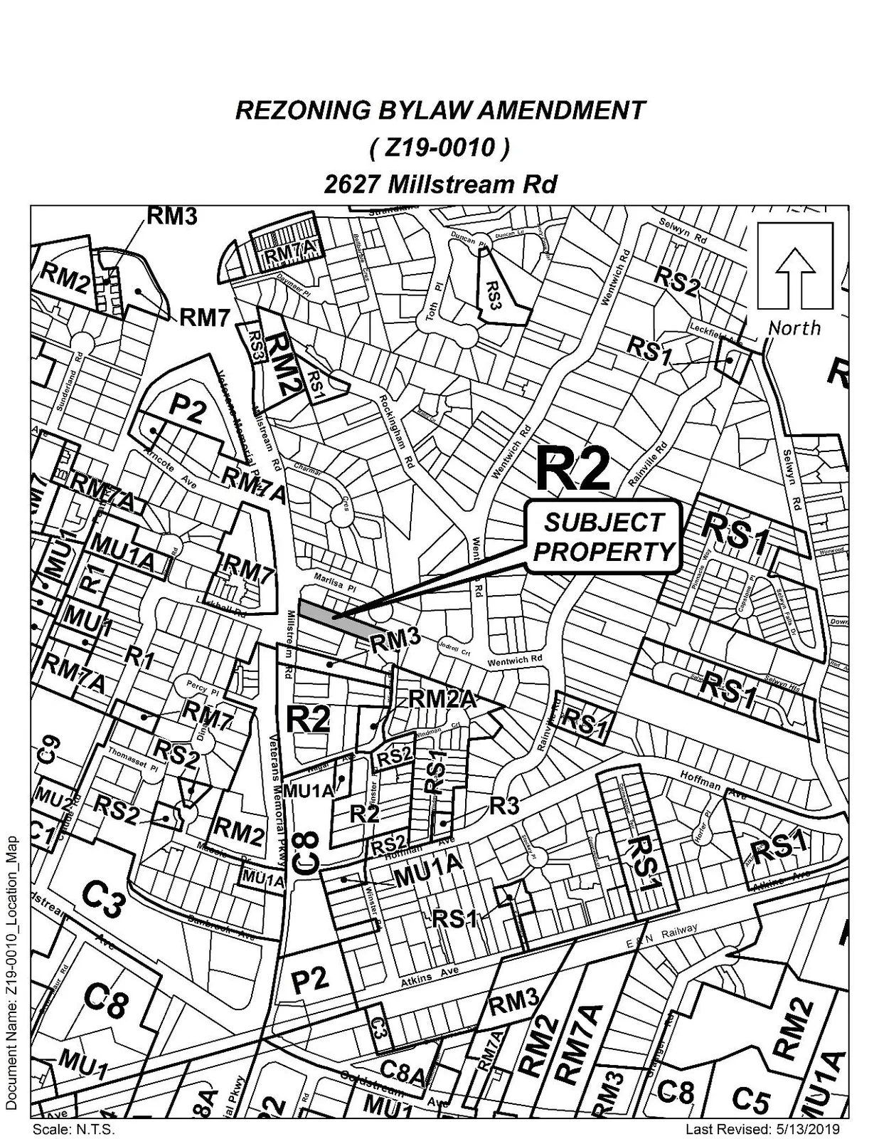 Location Map for 2627 Millstream Avenue