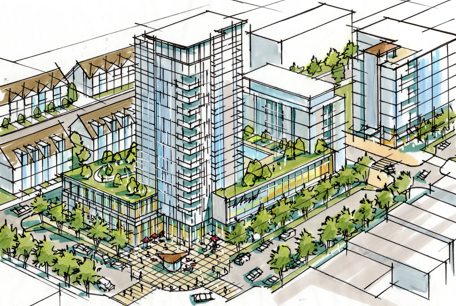 High-density residential example.