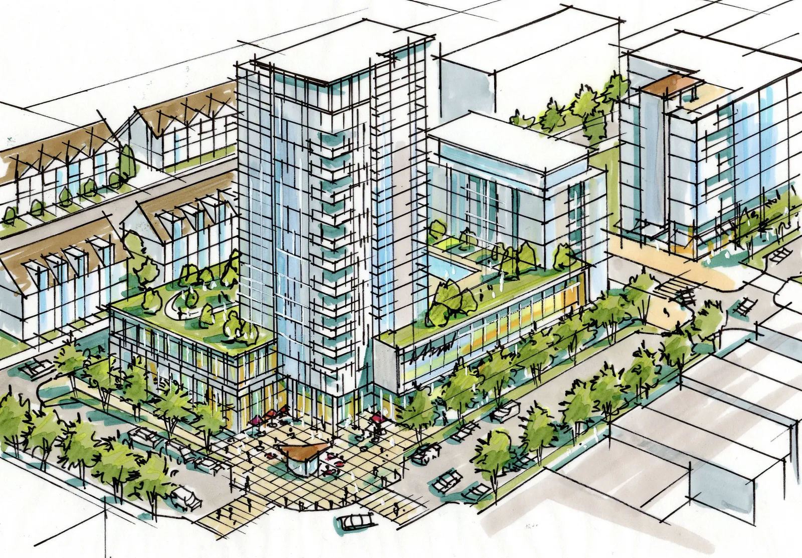 High-density residential example.