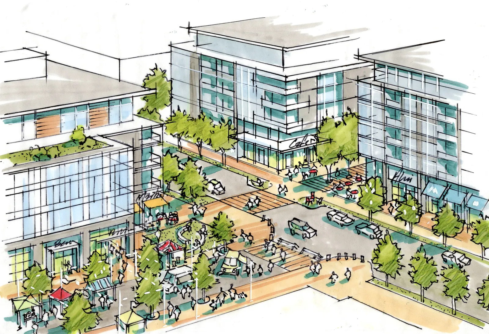 Mixed-use residential example.