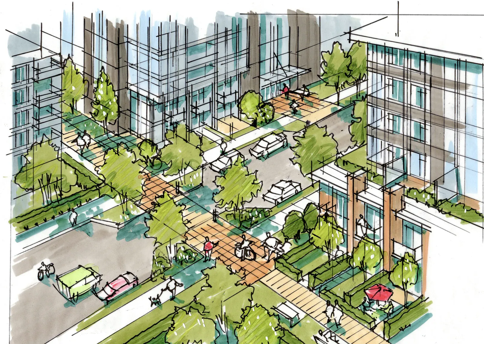 Medium-density residential example.