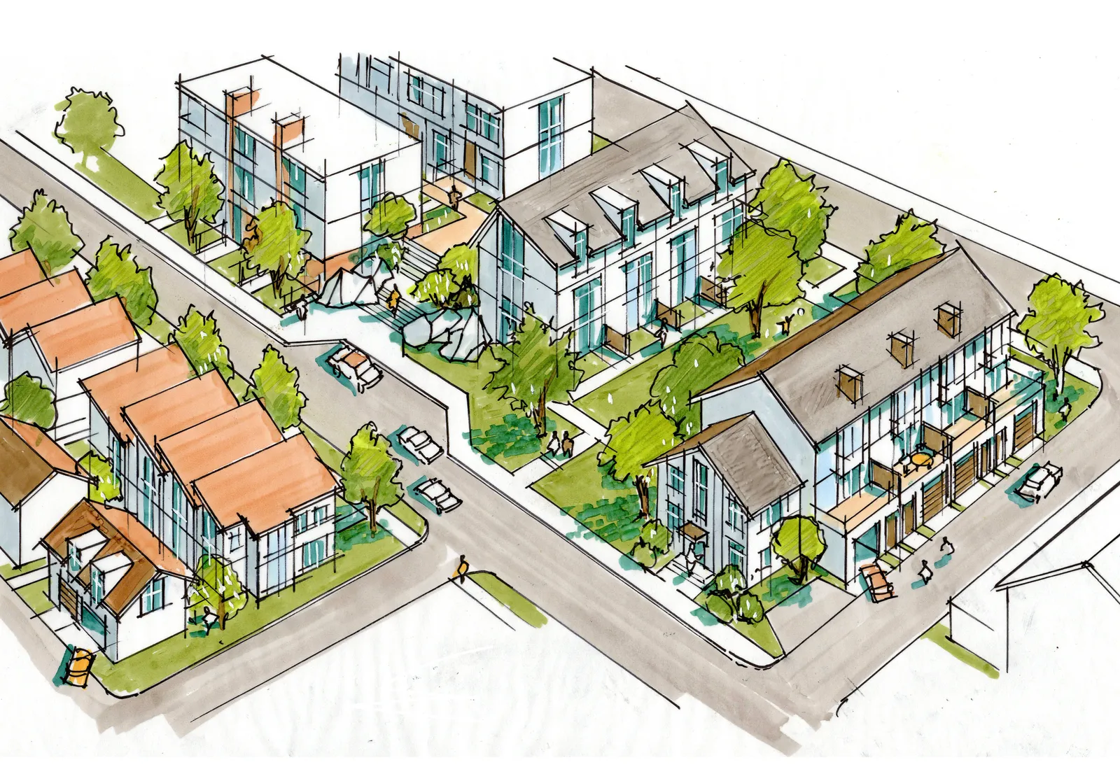 Ground-oriented residential example.
