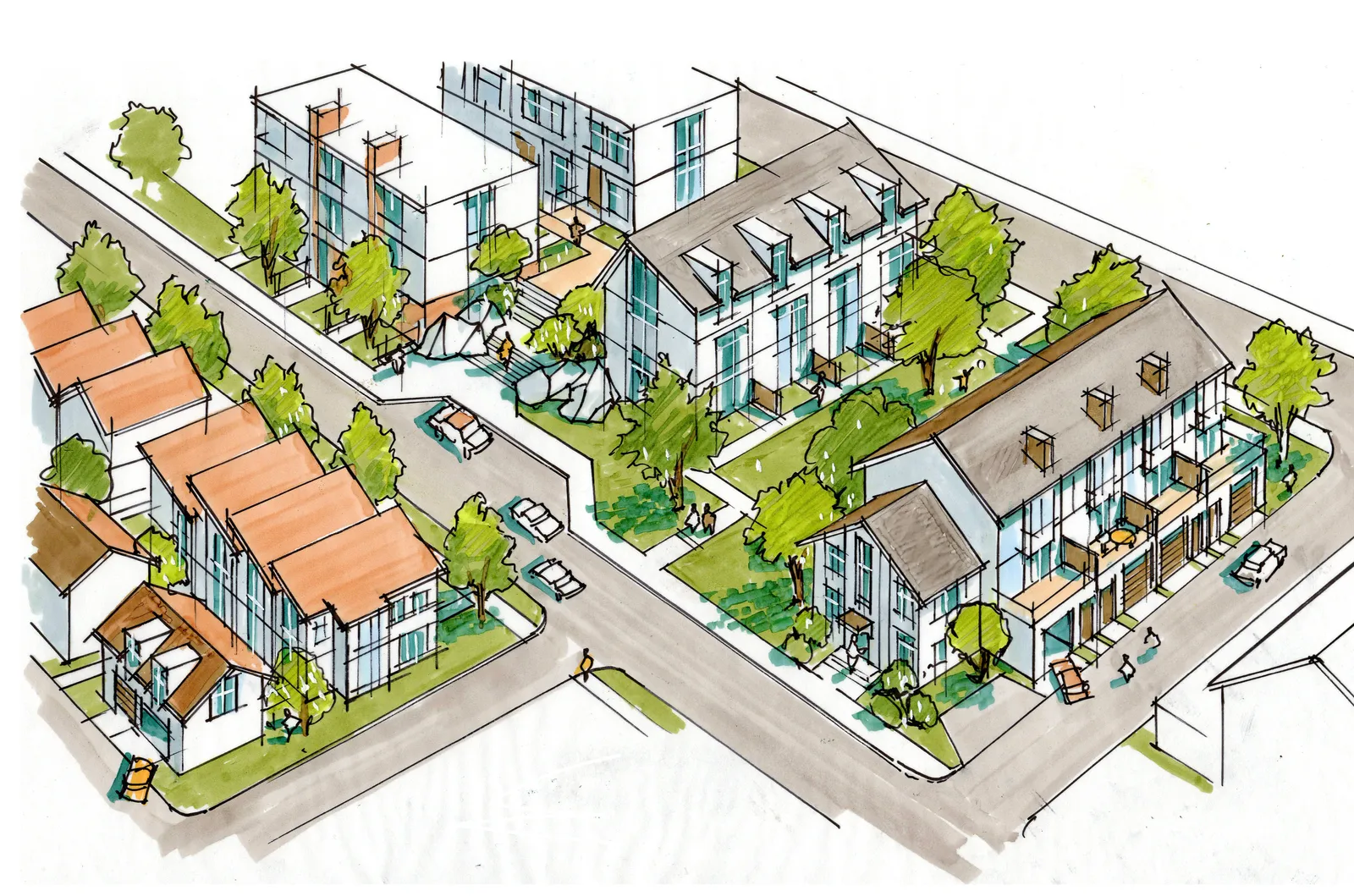 Ground-oriented residential example.