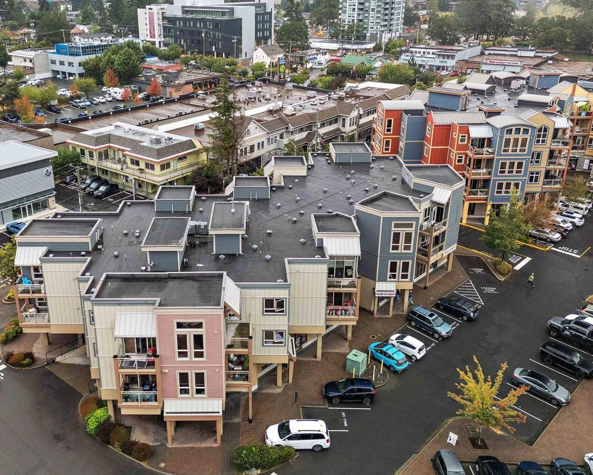 Residential development with a central landscaped mews.