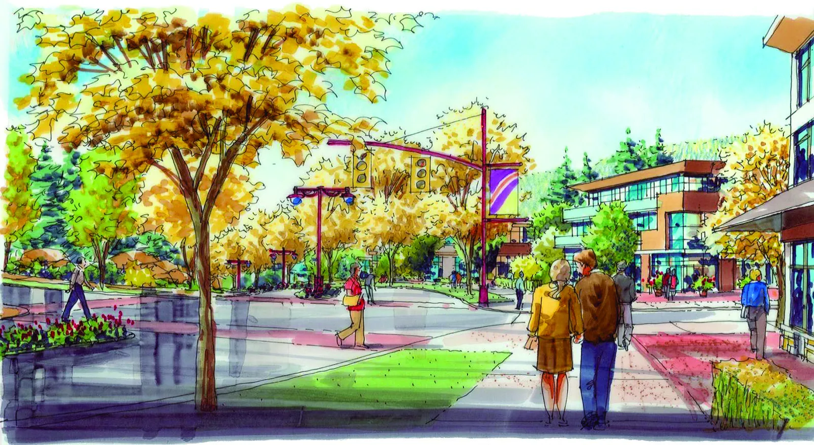 Building design illustration