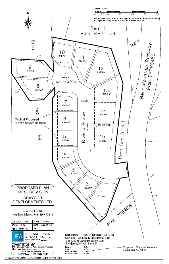 Proposed layout