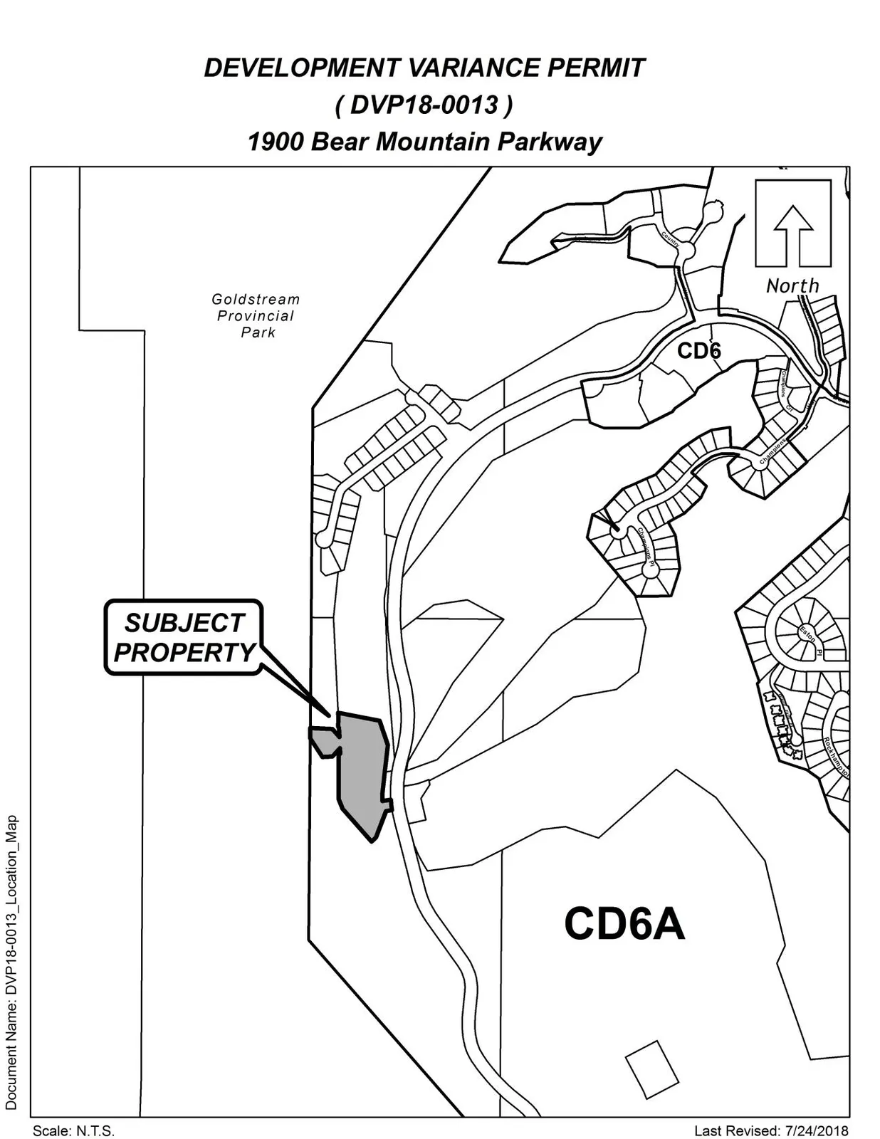 Where it is: 1900 Bear Mountain Parkway setback variance