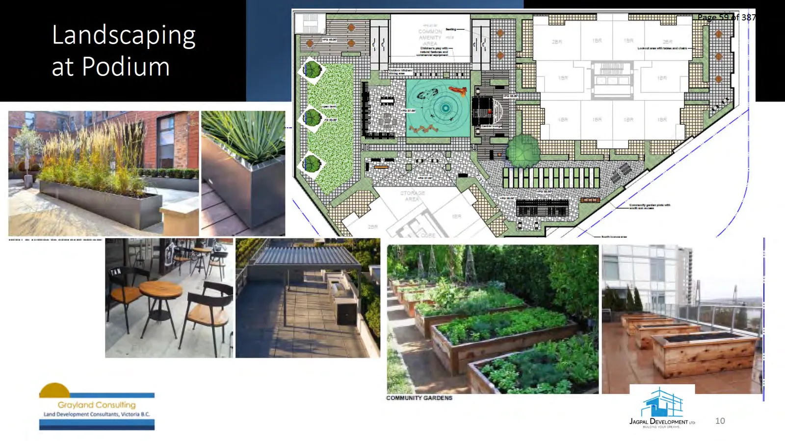 Photo labeled "Streetscape - Existing" showing current streetscape with vehicles and low-rise properties