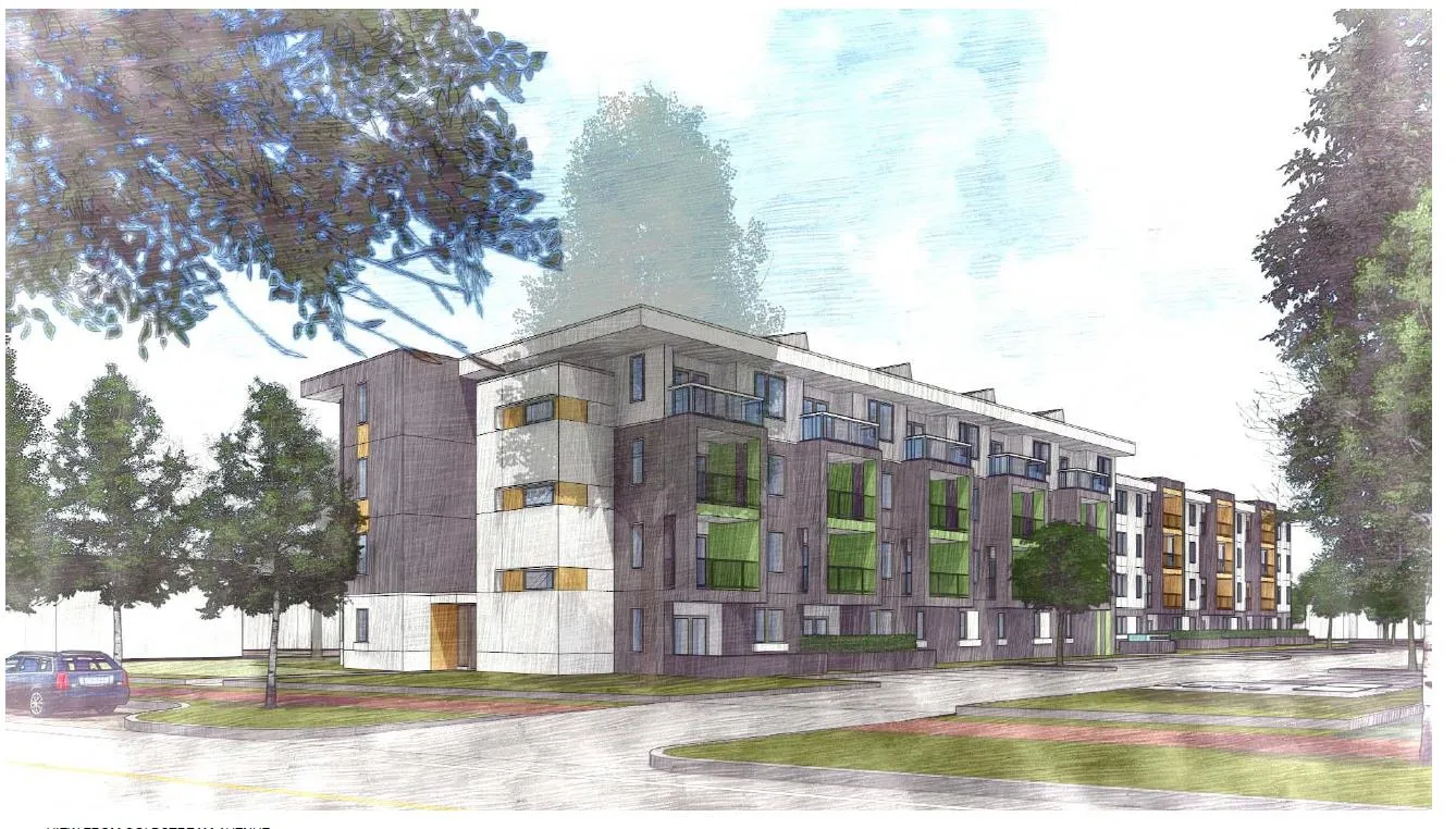 Goldstream Ave Elevation of Building 1