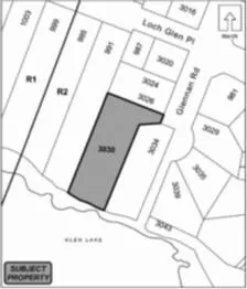 Location plan showing shaded property at 3030 Glennan Rd
