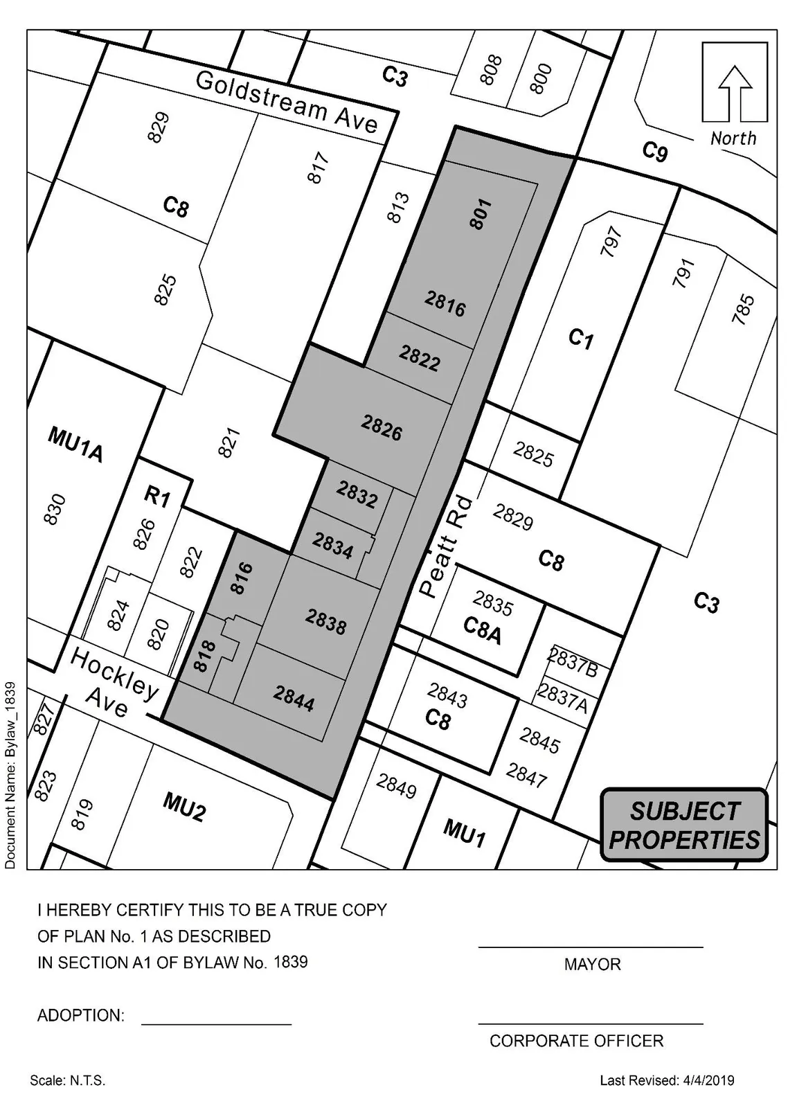 Proposed layout