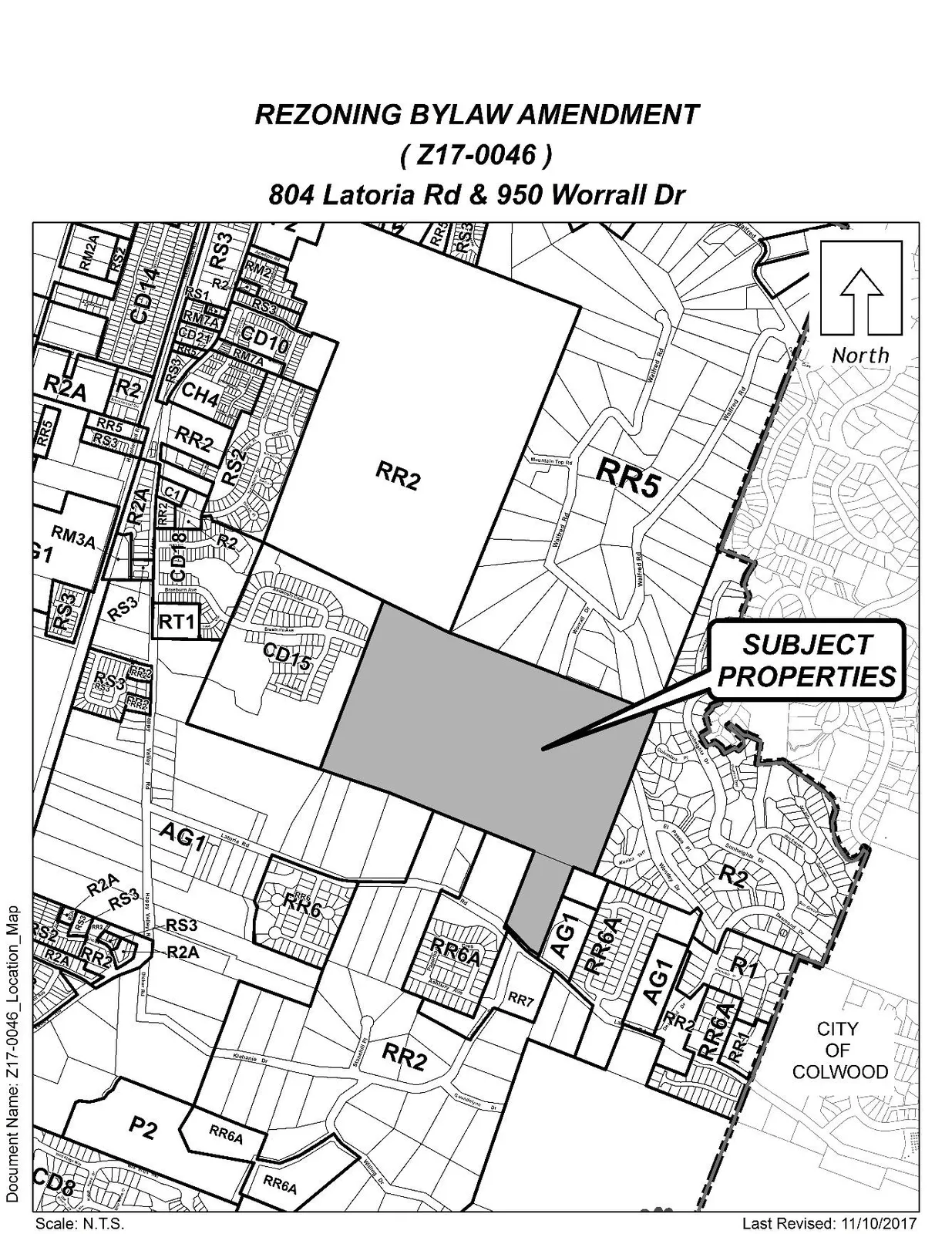 Where it is: 804 Latoria Road and 950 Worrall Drive rezoning