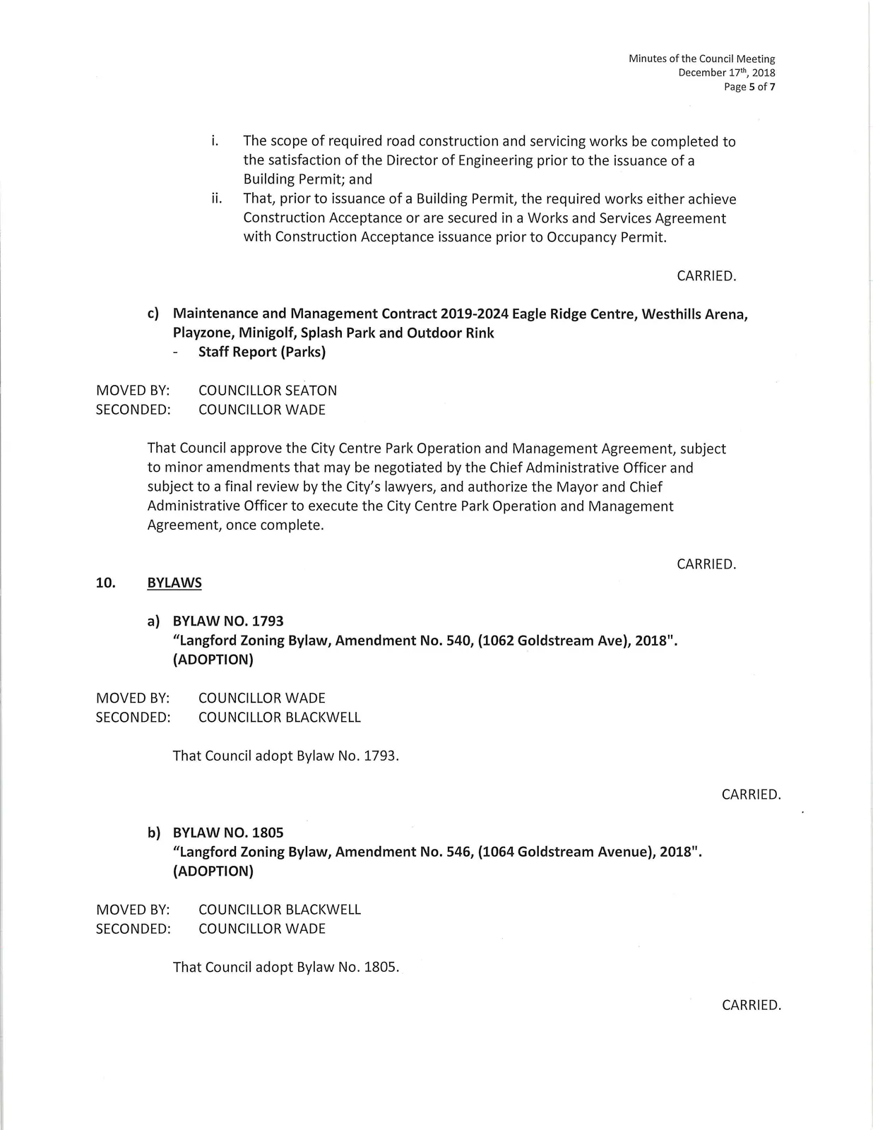 Reports section / staff report listings