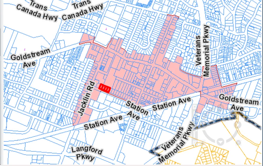 Additional Downtown Development Permit Area map
