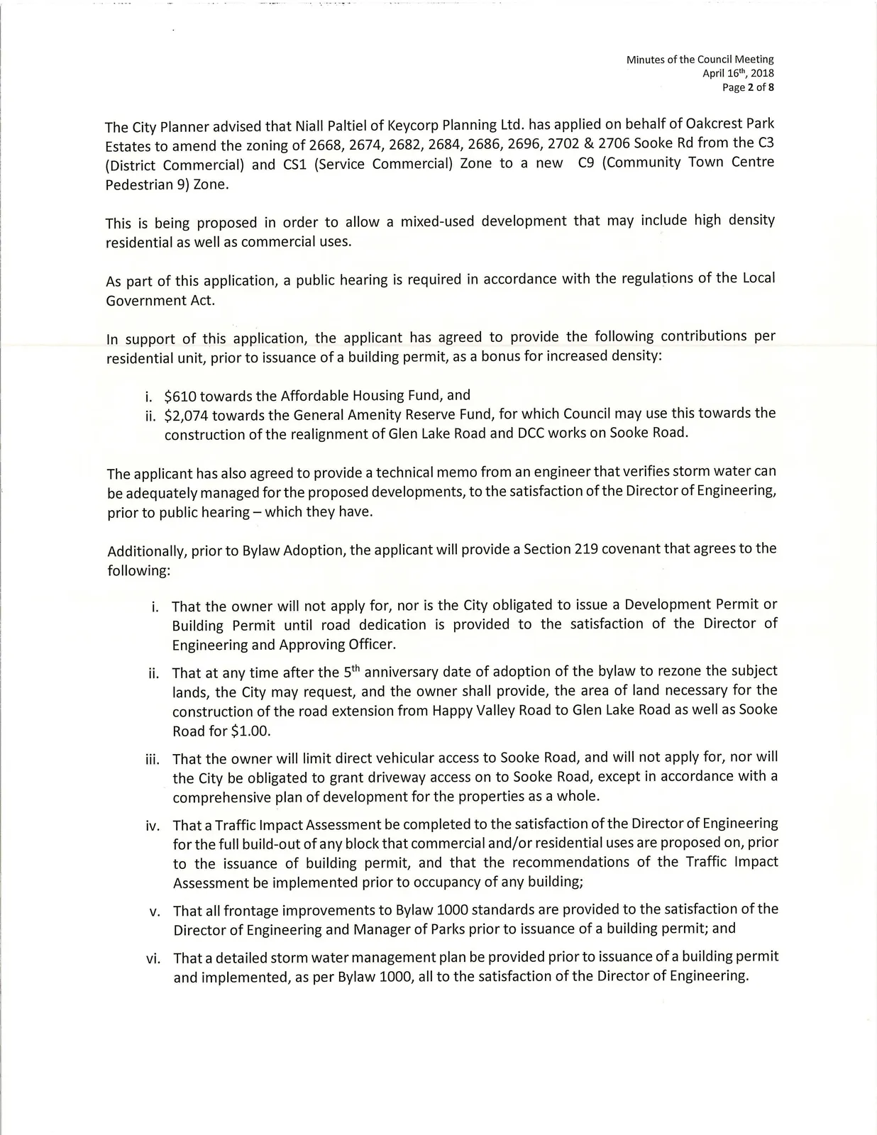 scan of page 2 of the meeting minutes