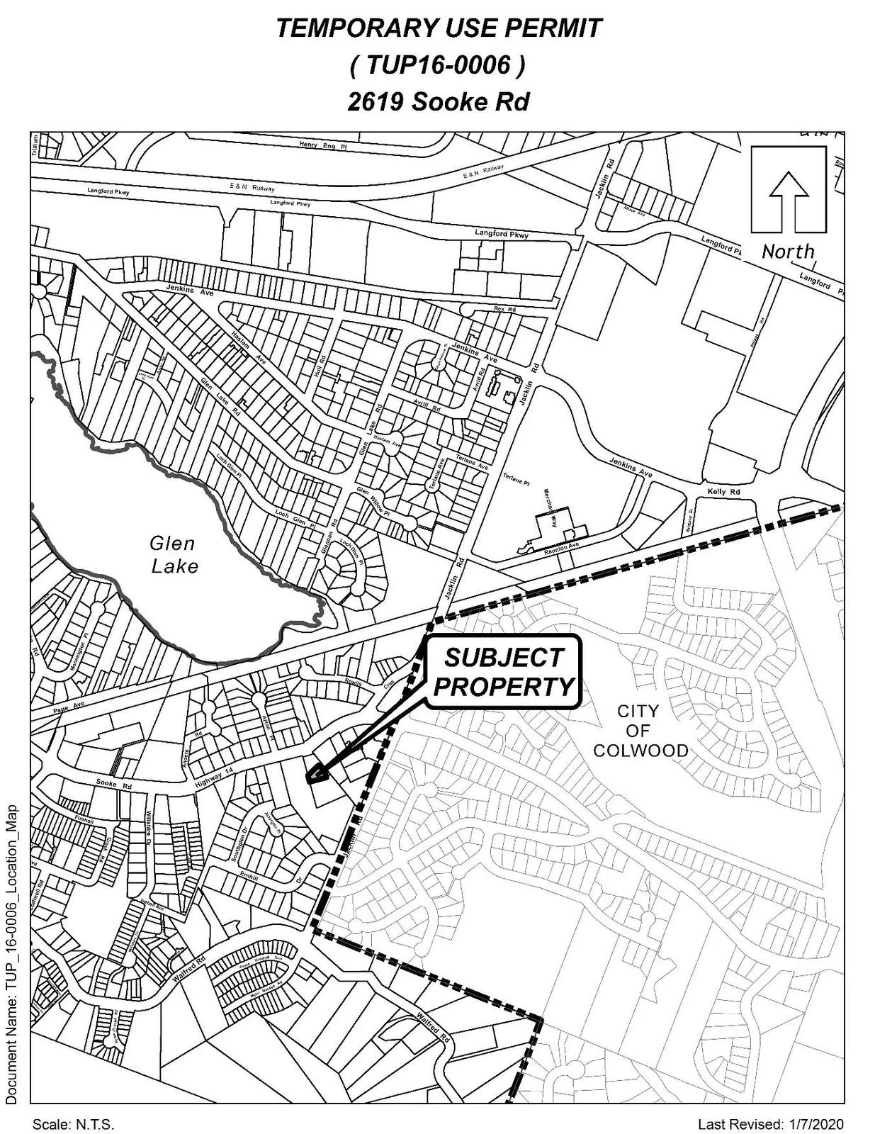 Location Map for 2619 Sooke Road
