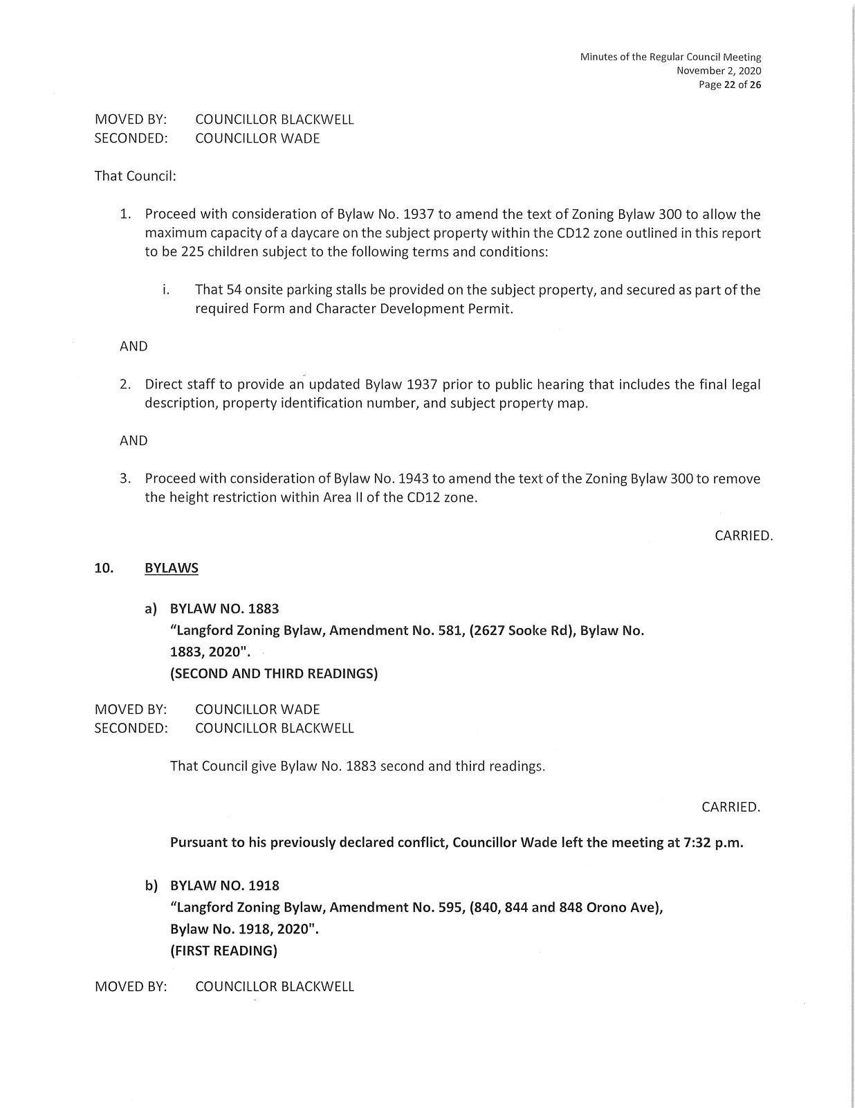 Additional meeting pages/images