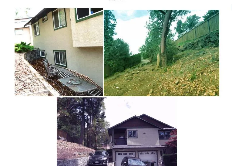 Location of proposed deck (photo/map)