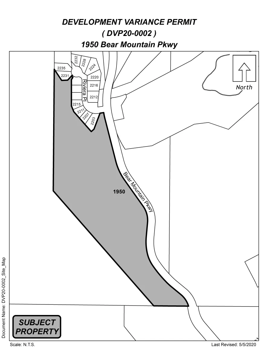Where it is: 2029–2061 Pinehurst Terrace variance