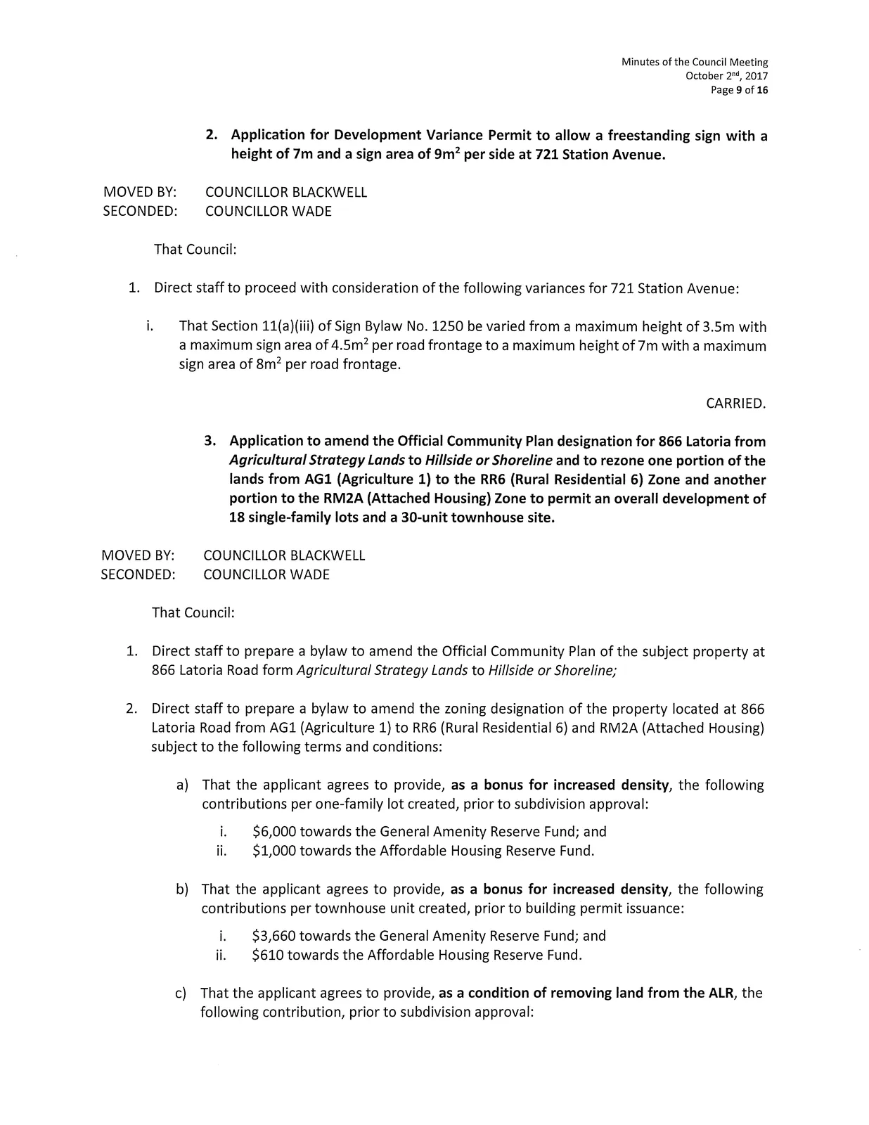 Goldstream/Granderson rezoning summary