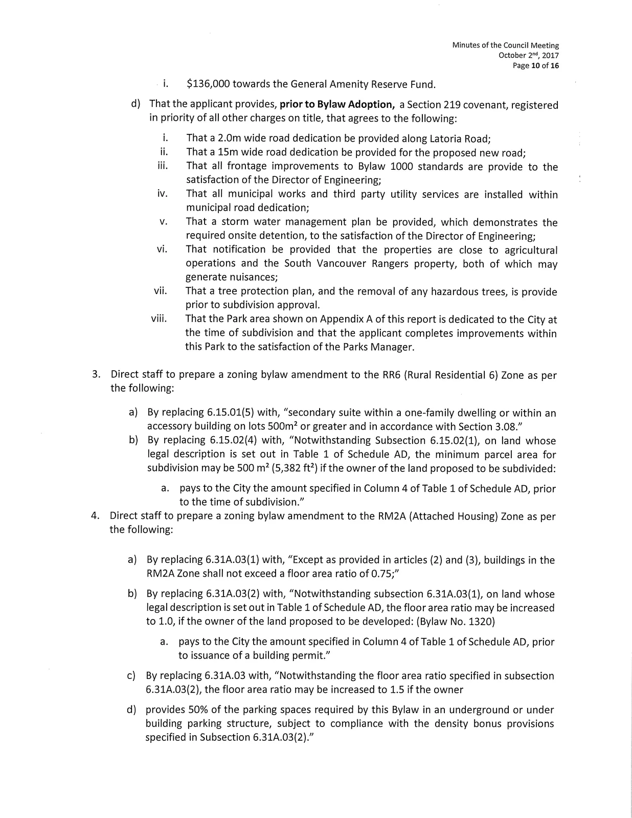 Reports - Bellamy Road variance