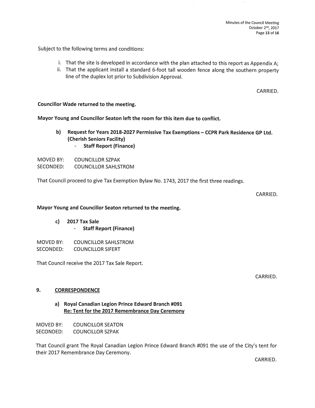 Bylaw 1724 second/third reading - Dunford Ave zoning