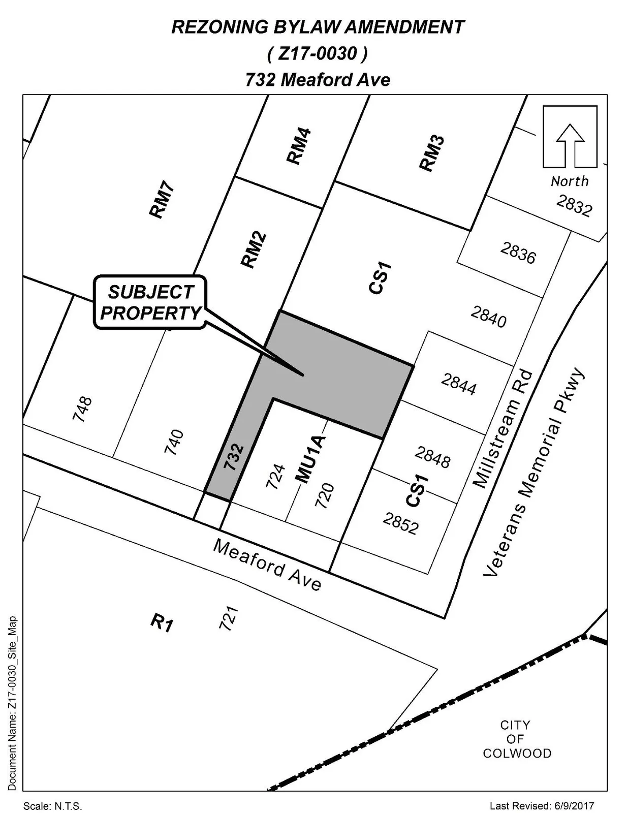 Subject property map